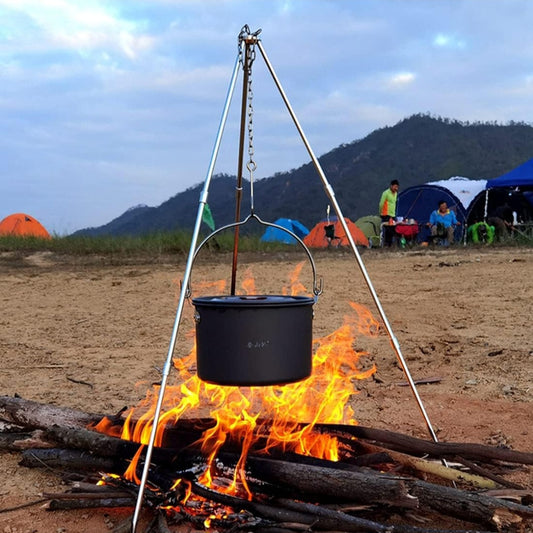 Portable Mini Camping Tripod – Adjustable Hanging Pot Holder (81 cm