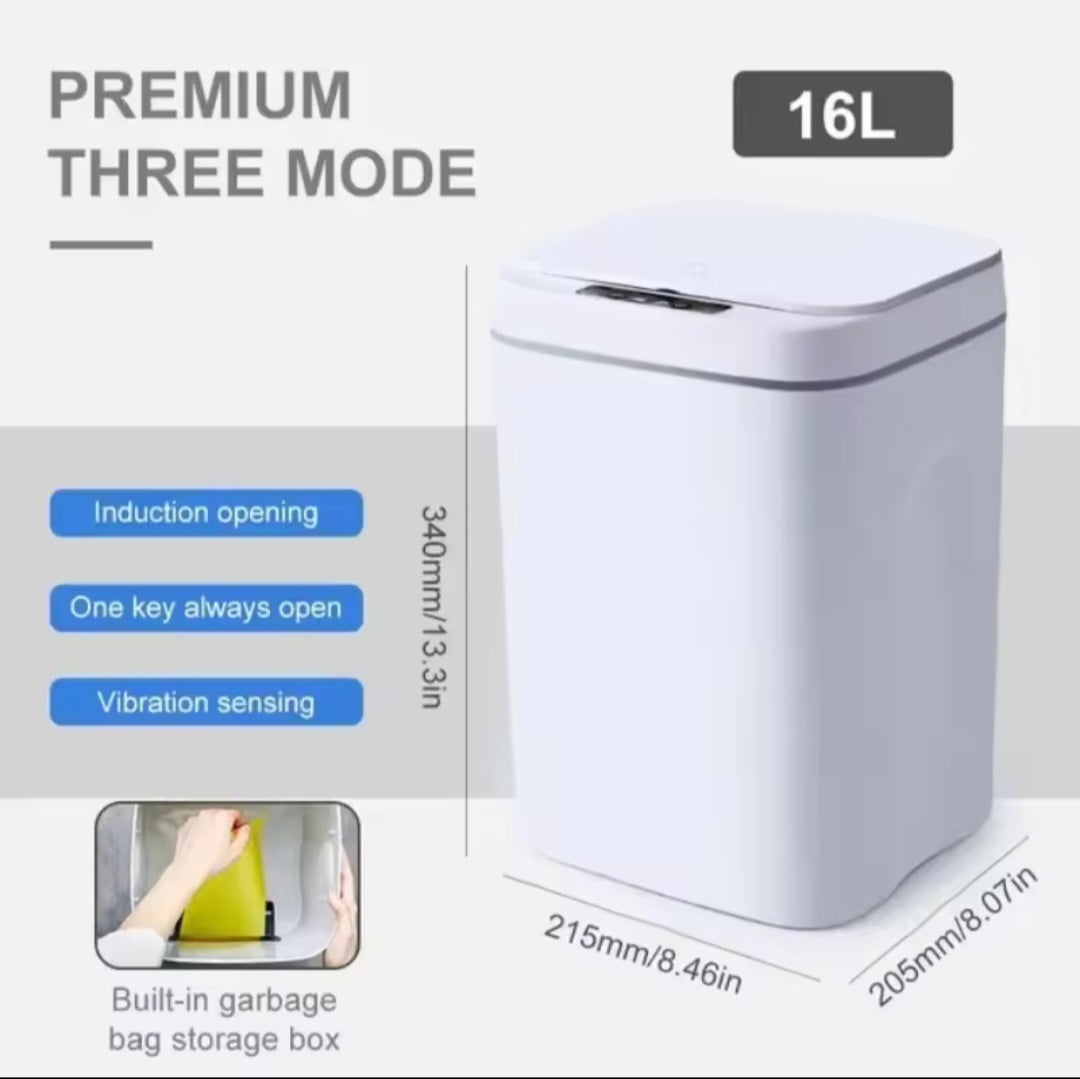Smart Touch-Control Garbage Can – 16L High Capacity