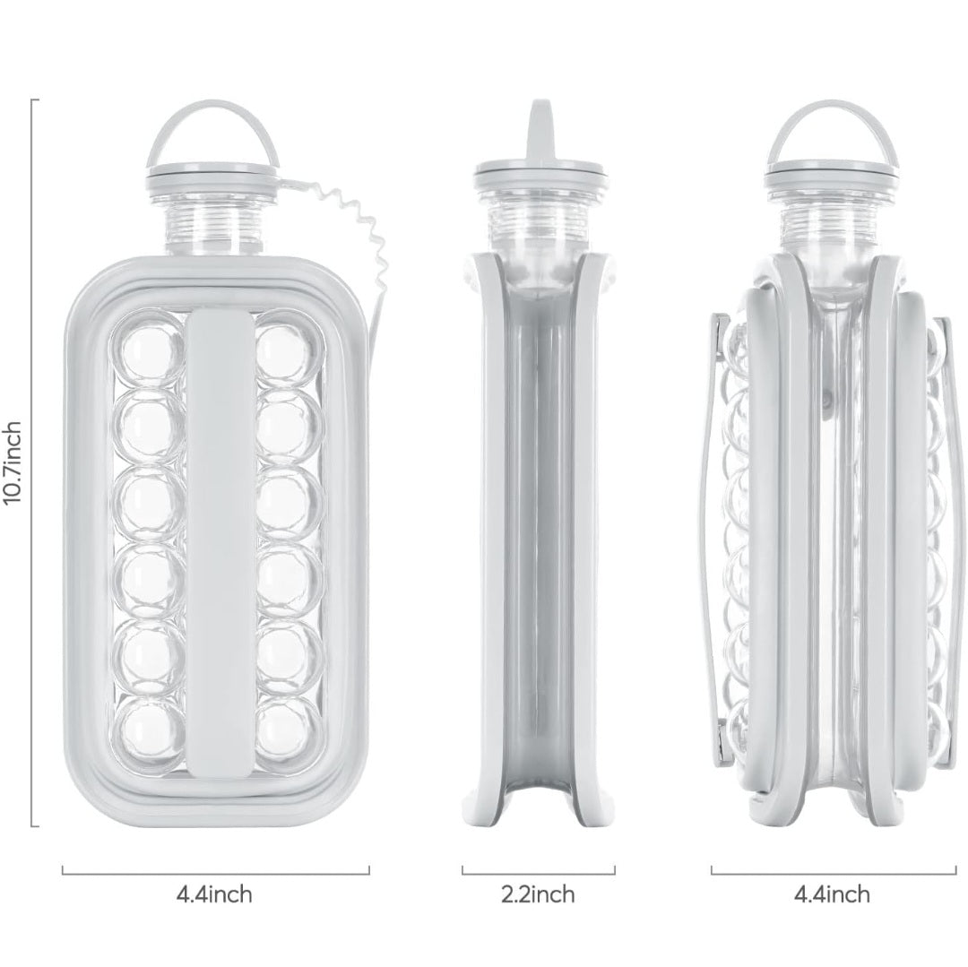 Ice Ball Maker Bottle – BPA-Free Portable Round Ice Cube Mold