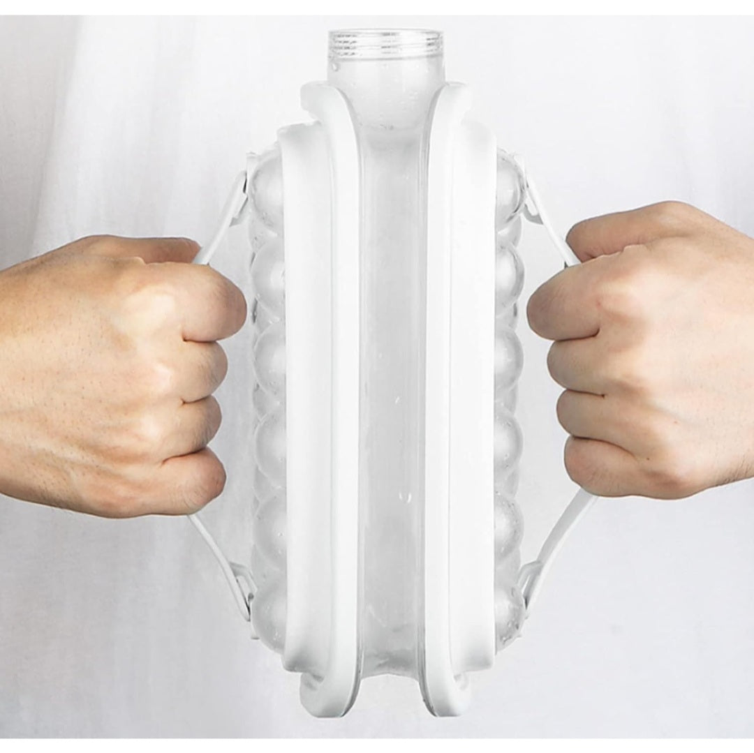 Ice Ball Maker Bottle – BPA-Free Portable Round Ice Cube Mold