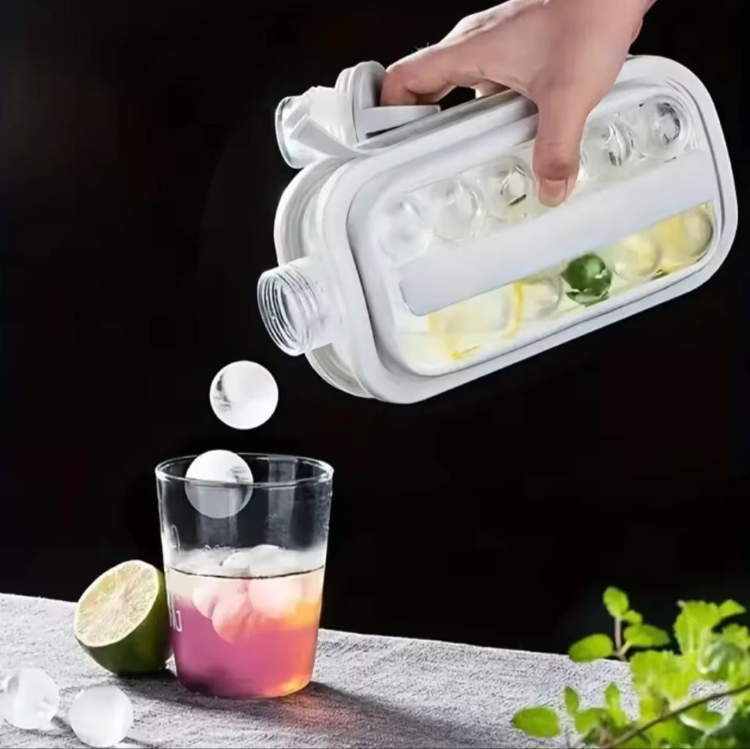 Ice Ball Maker Bottle – BPA-Free Portable Round Ice Cube Mold