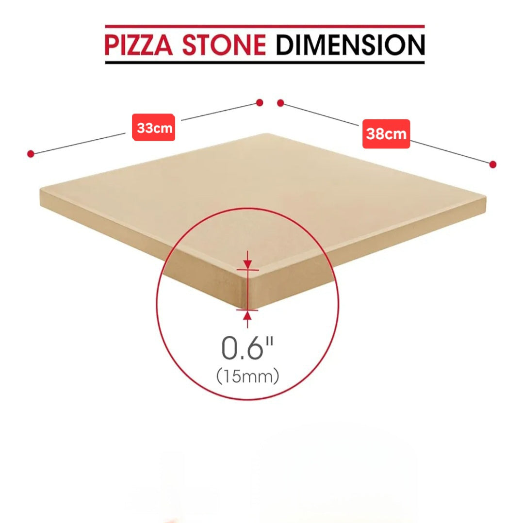 Culinary Couture Pizza cordierite Stone for Grill and Oven

Round (38cm x 1.5cm) | Rectangle (33cm x 38cm x 1.5cm