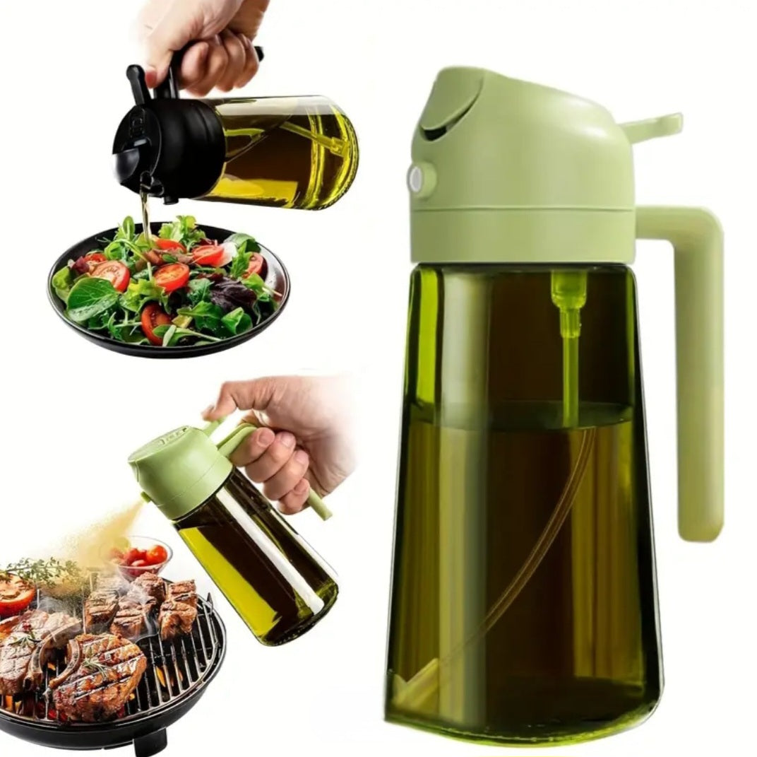 Glass Oil Dispenser Bottle with Handle 450ML – 18cm / 7in