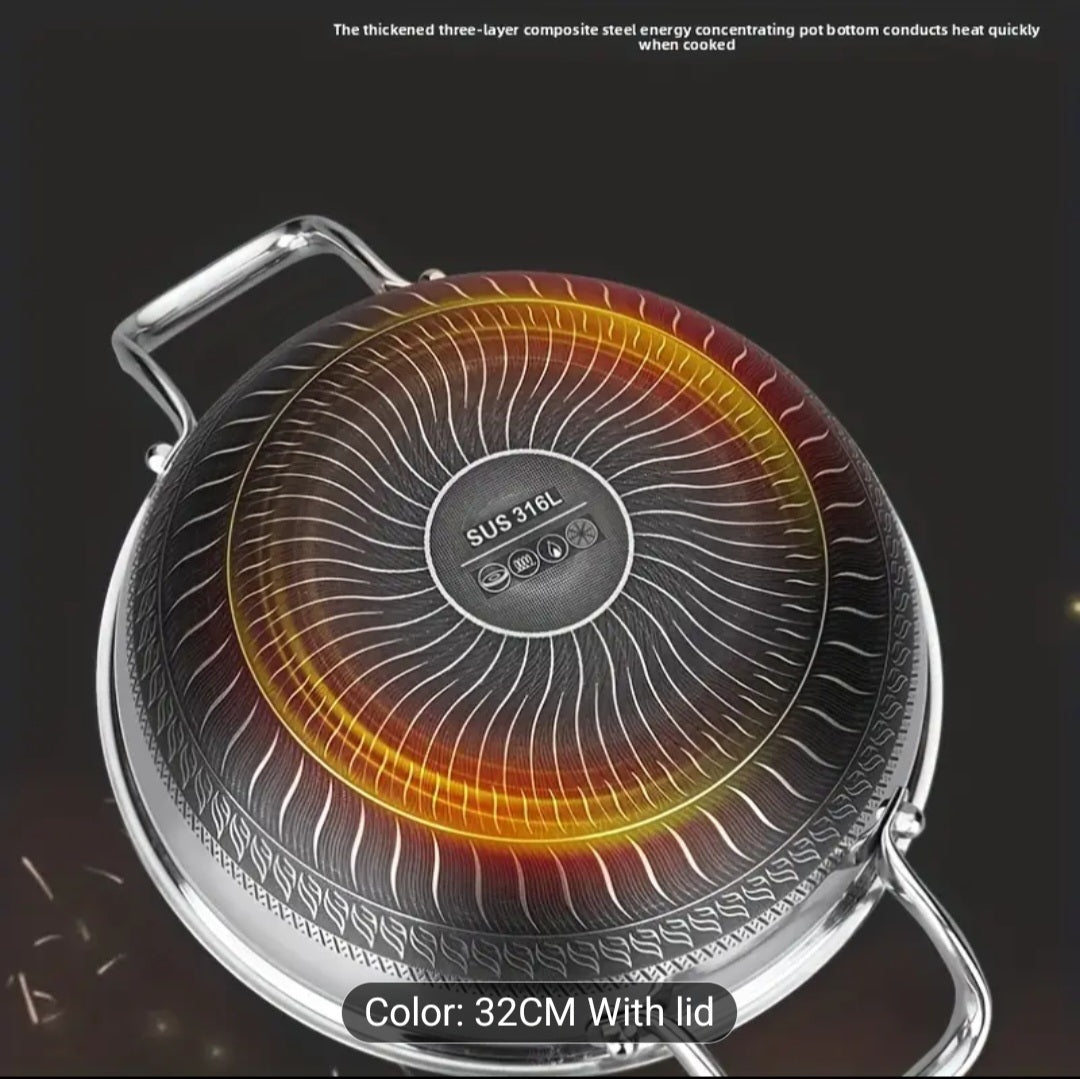 316 SUS Stainless Steel Honeycomp Cooking Pot – 3 Sizes