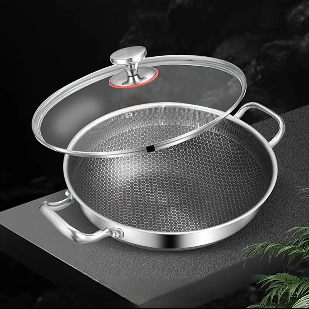 316 SUS Stainless Steel Honeycomp Cooking Pot – 3 Sizes