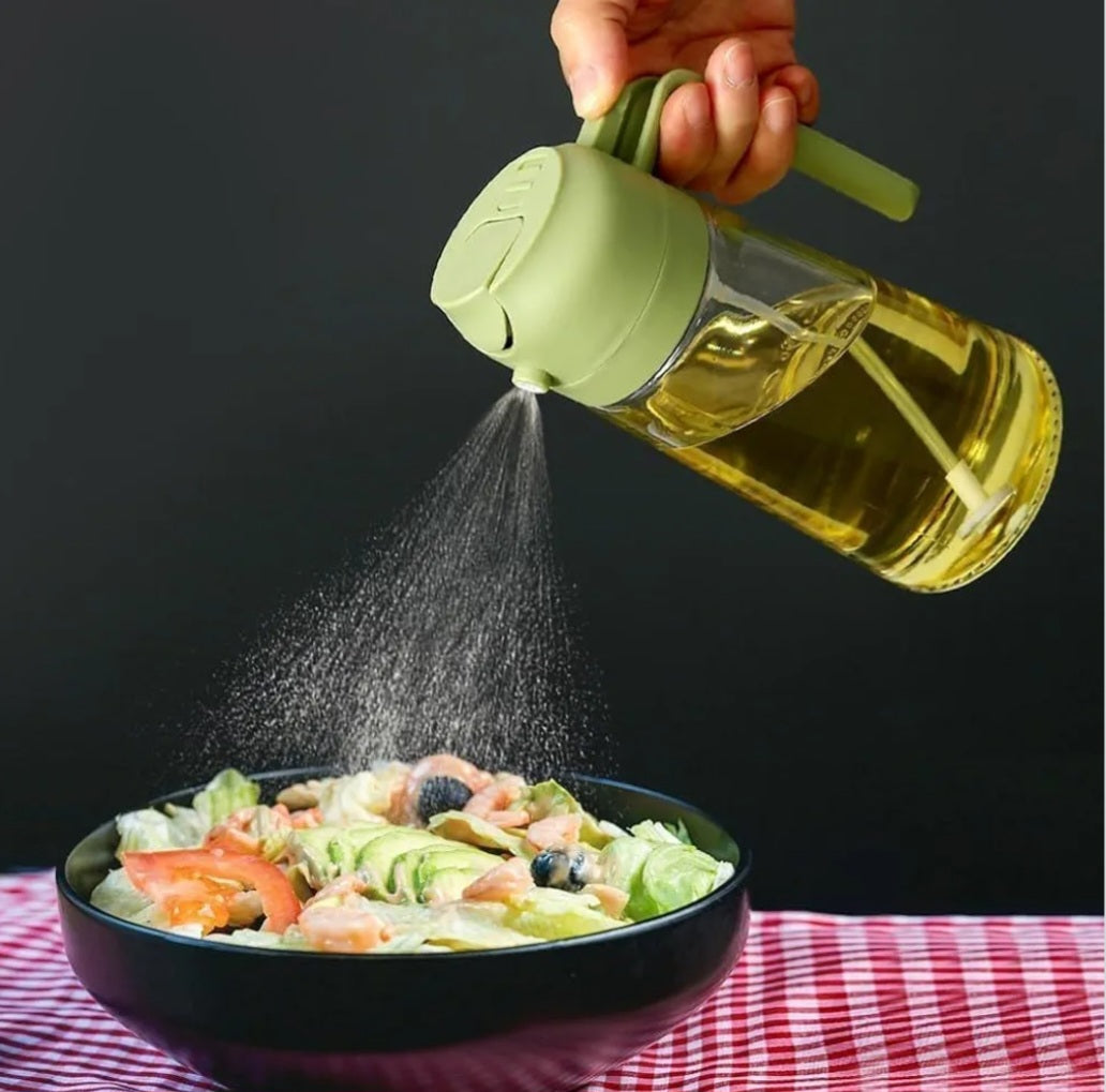 Glass Oil Dispenser Bottle with Handle 450ML – 18cm / 7in