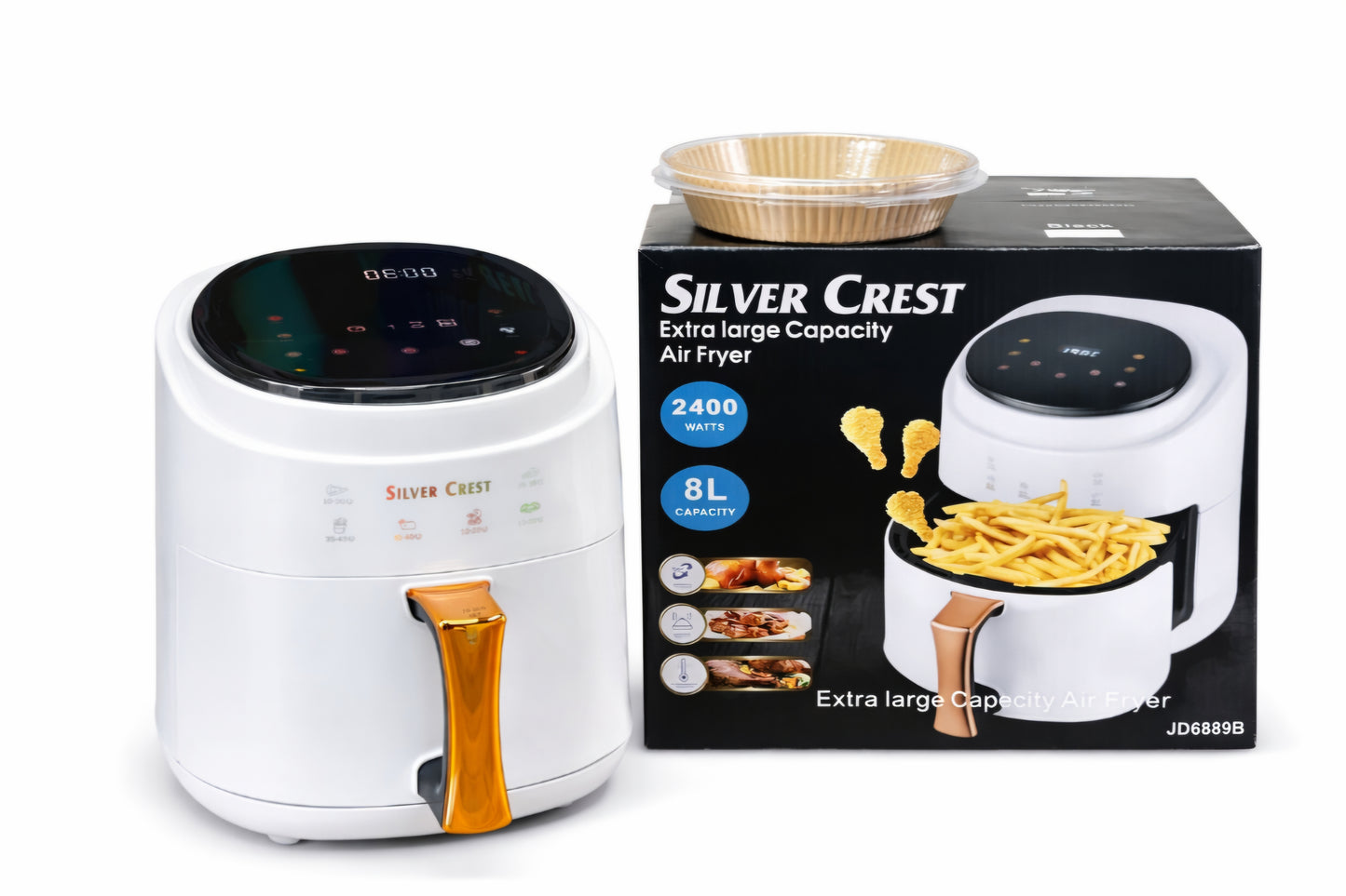 Silver Crest Extra Large 8L Air Fryer (2400W) – JD689B