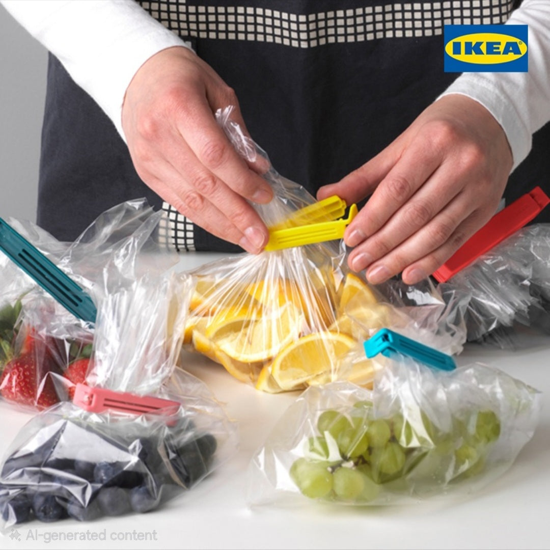 IKEA BEVARA 26-piece sealing clip set.