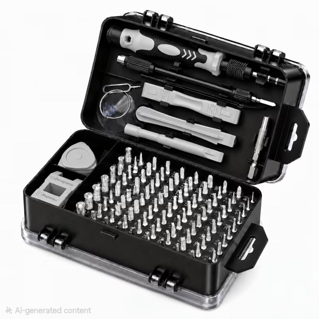 122-Piece Precision Screwdriver Set – Compact, Multi-Functional Toolkit for Home Maintenance