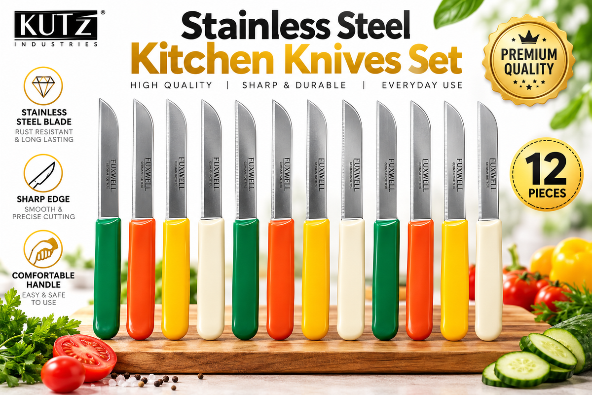 Kinfe set Fuxwell Premium 12-Pieces  Set – Precision & Color for Every Kitchen