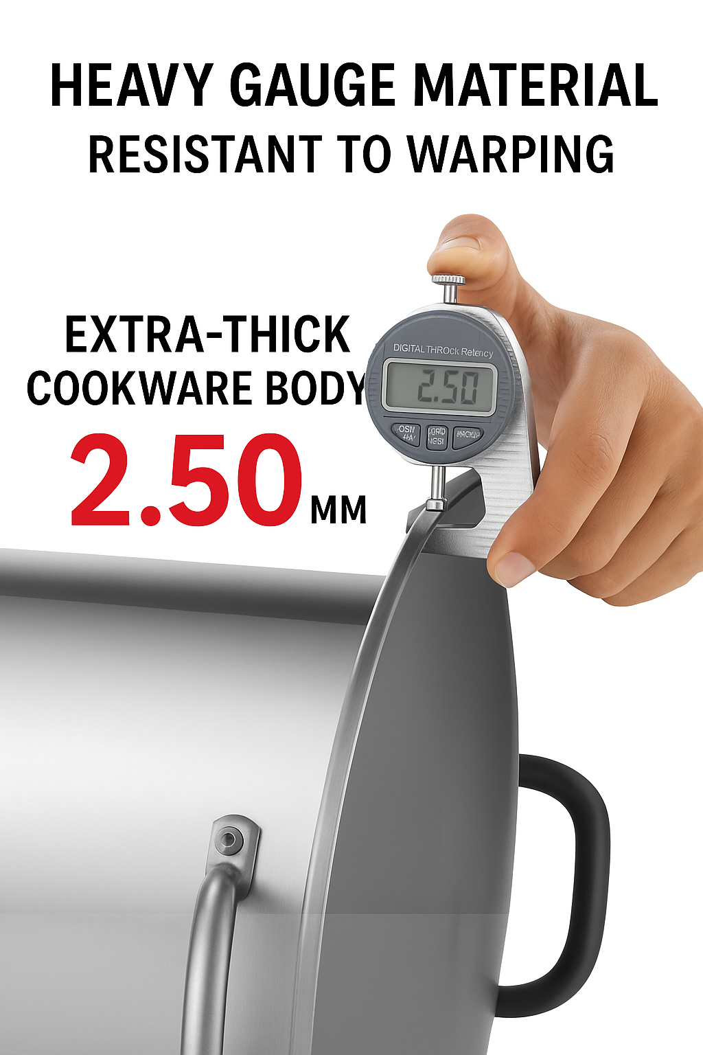 KENGQ 316 Stainless Steel cooking and  Soup Pot 34cm / 2.5MM
