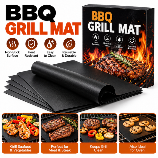 Non-Stick BBQ Grill Mats (Pack of 2 pieces